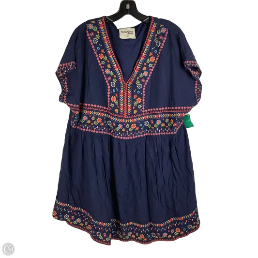 Dress Casual Short By Savanna Jane In Floral Print, Size: 2x