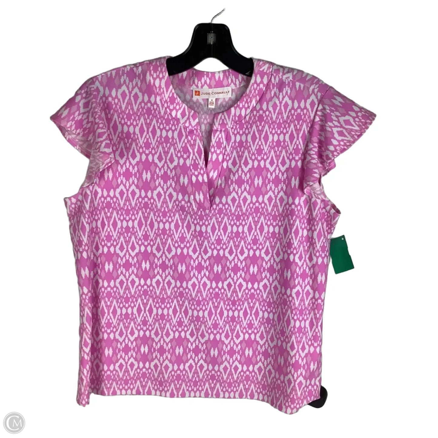 Athletic Top Short Sleeve By Jude Connally In Pink, Size: M