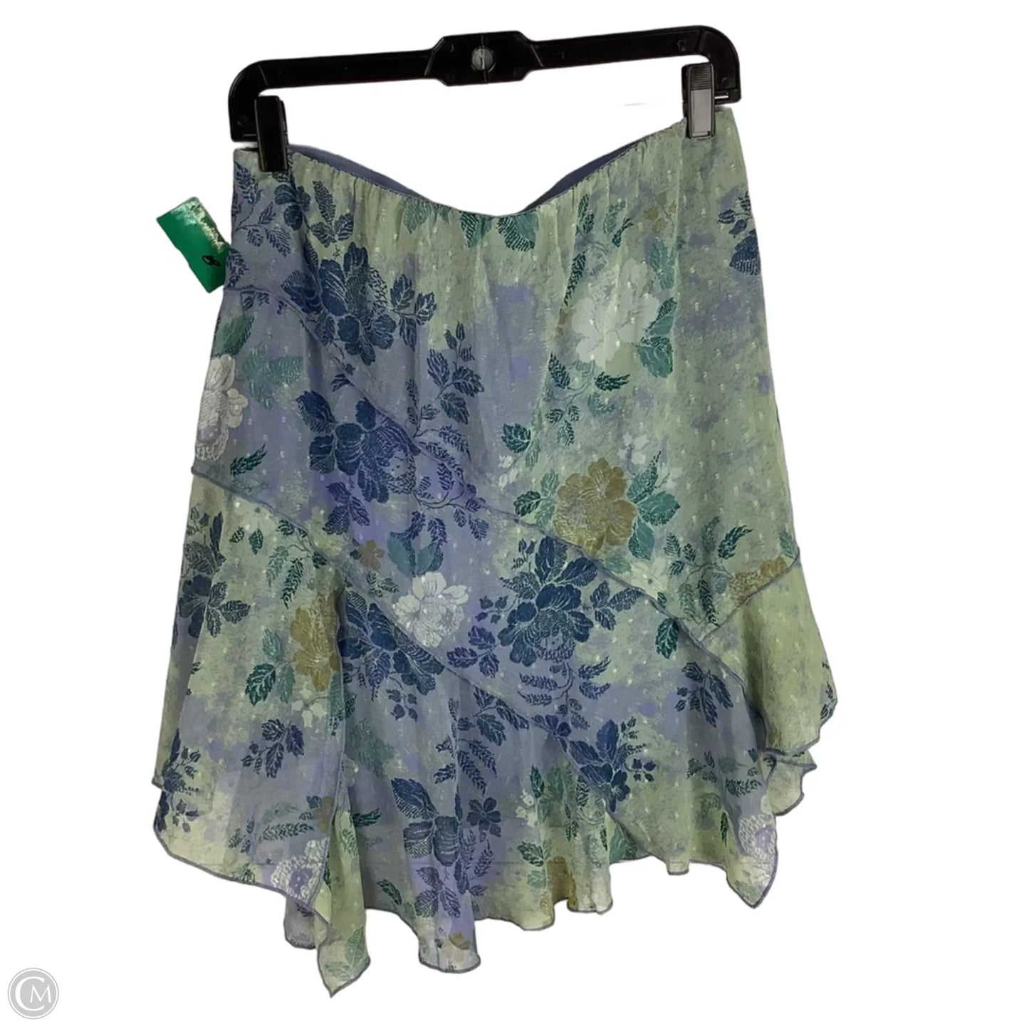 Skirt Mini & Short By Free People In Blue & Green, Size: S