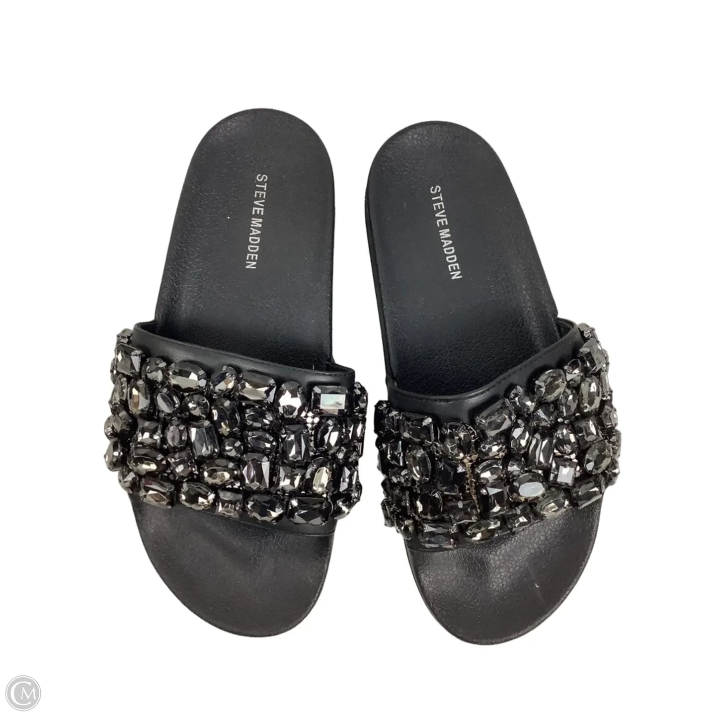 Sandals Flats By Steve Madden In Black, Size: 8