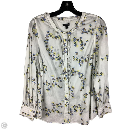 Top Long Sleeve By Talbots In Floral Print, Size: M