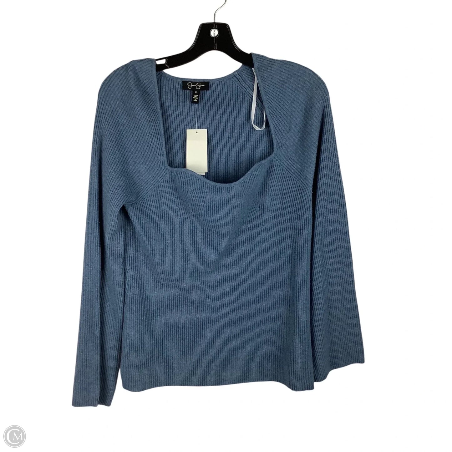 Top Long Sleeve By Jessica Simpson In Blue, Size: Xl