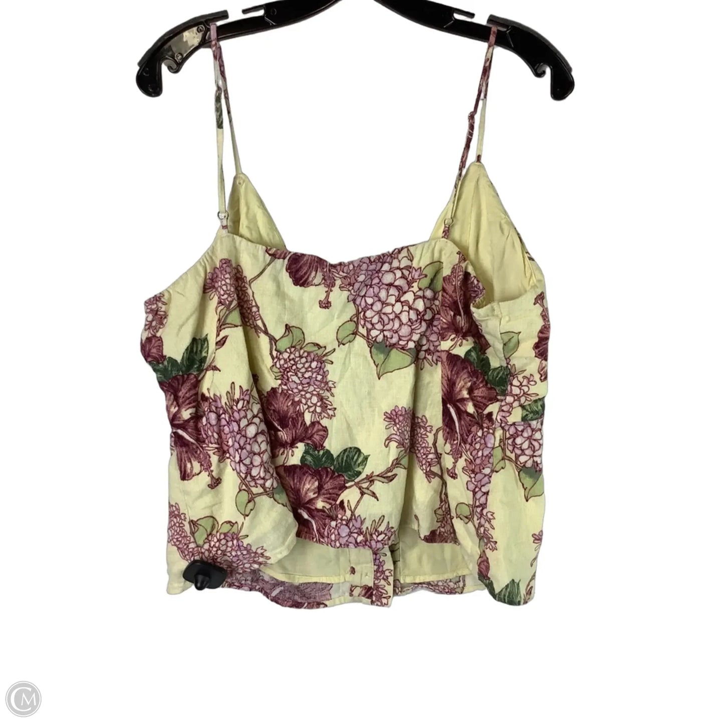 Top Sleeveless By Abercrombie And Fitch In Floral Print, Size: Xl