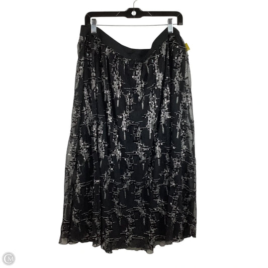 Skirt Midi By Cato In Black, Size: 2x (18/20)