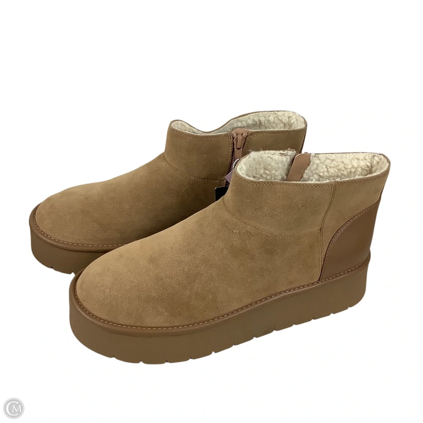 Boots Ankle Flats By Wild Fable In Brown, Size: 11