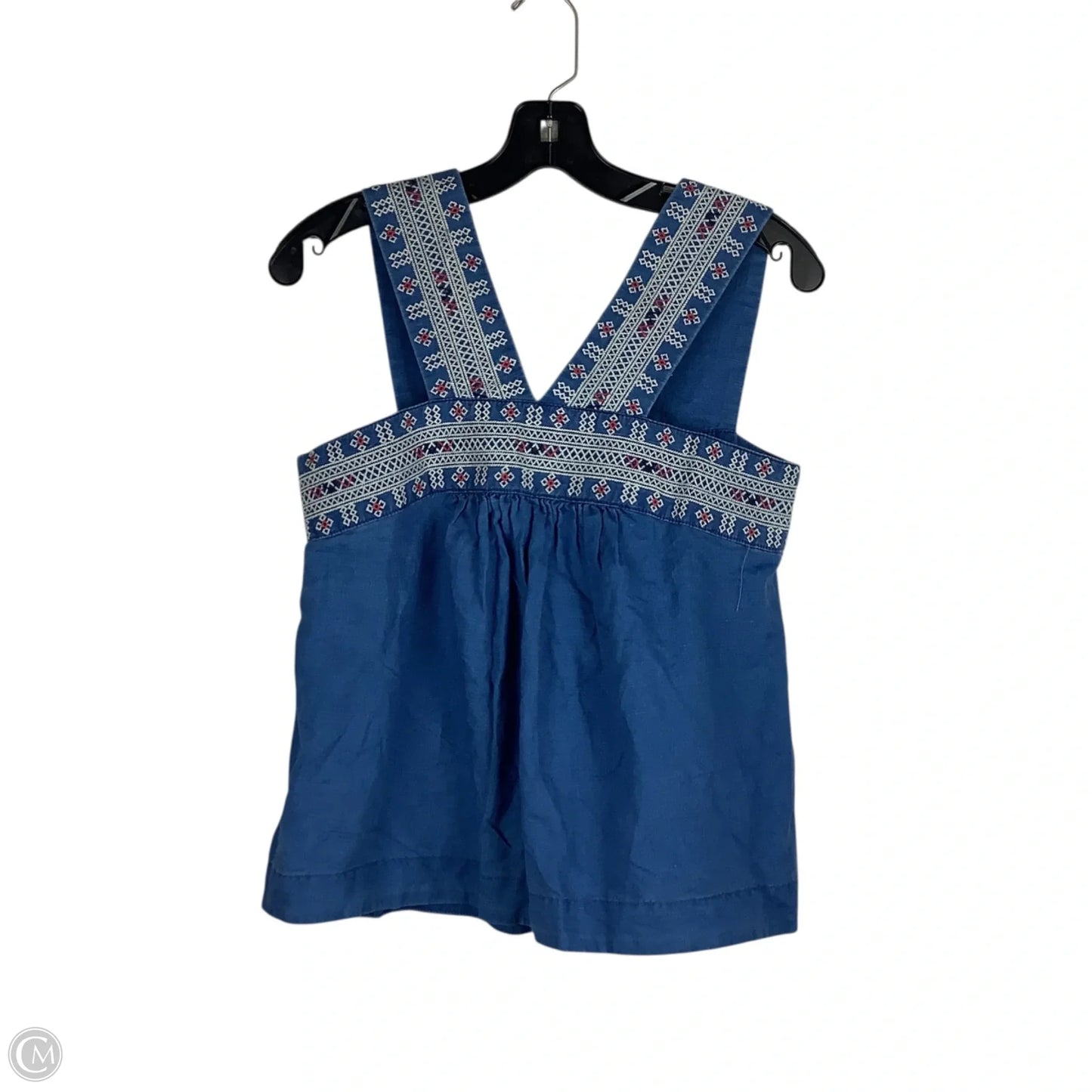 Top Sleeveless By Madewell In Blue, Size: 4
