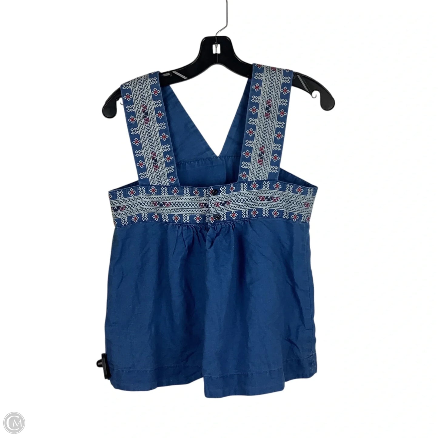 Top Sleeveless By Madewell In Blue, Size: 4