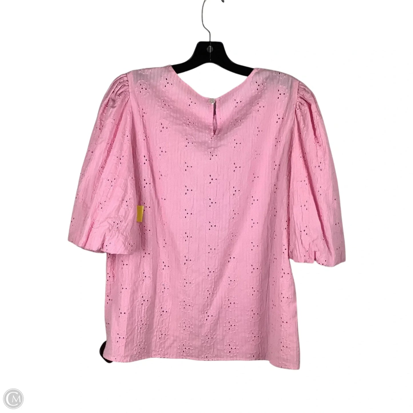 Top Short Sleeve By Simply Southern In Pink, Size: M