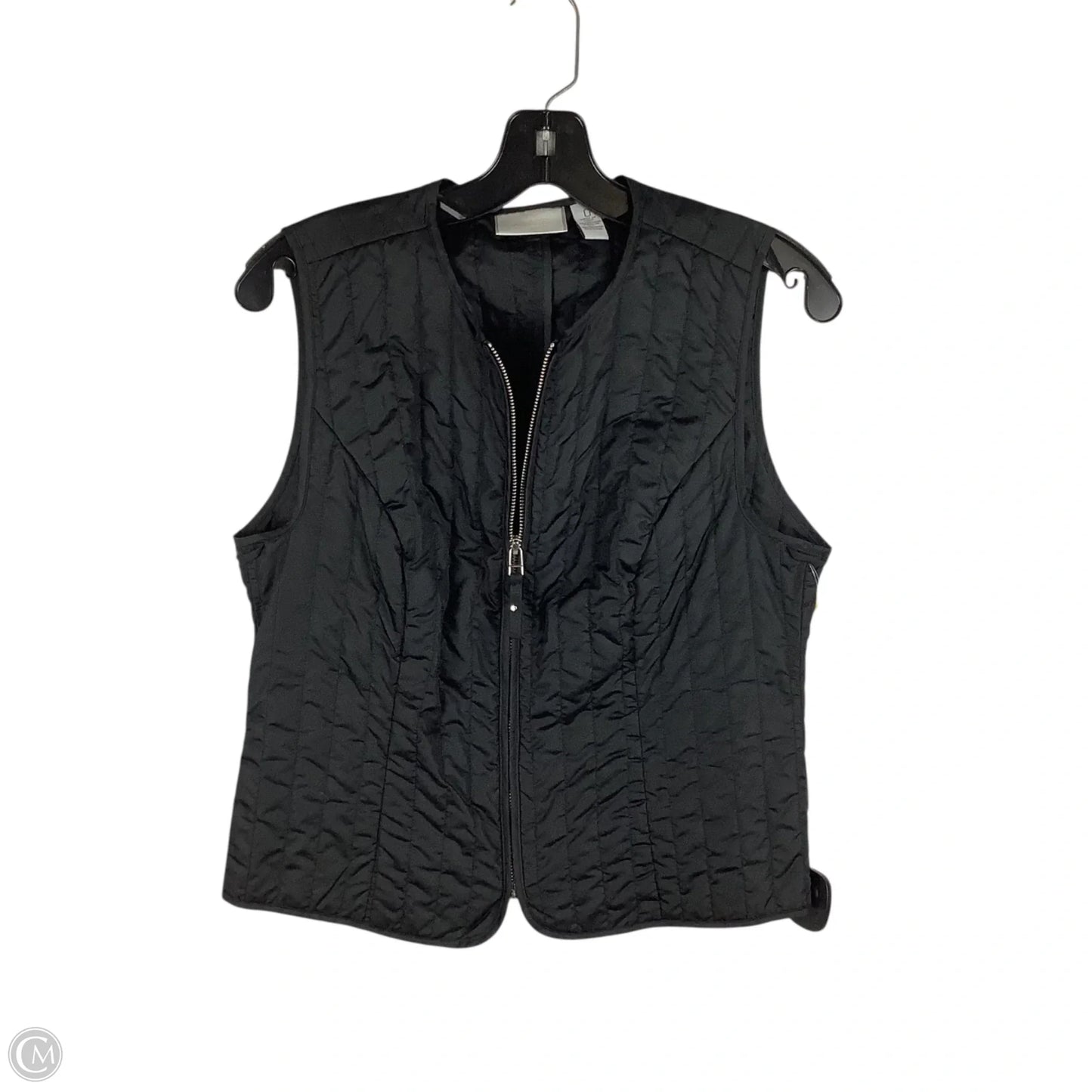 Vest Puffer & Quilted By Chicos In Black, Size: S