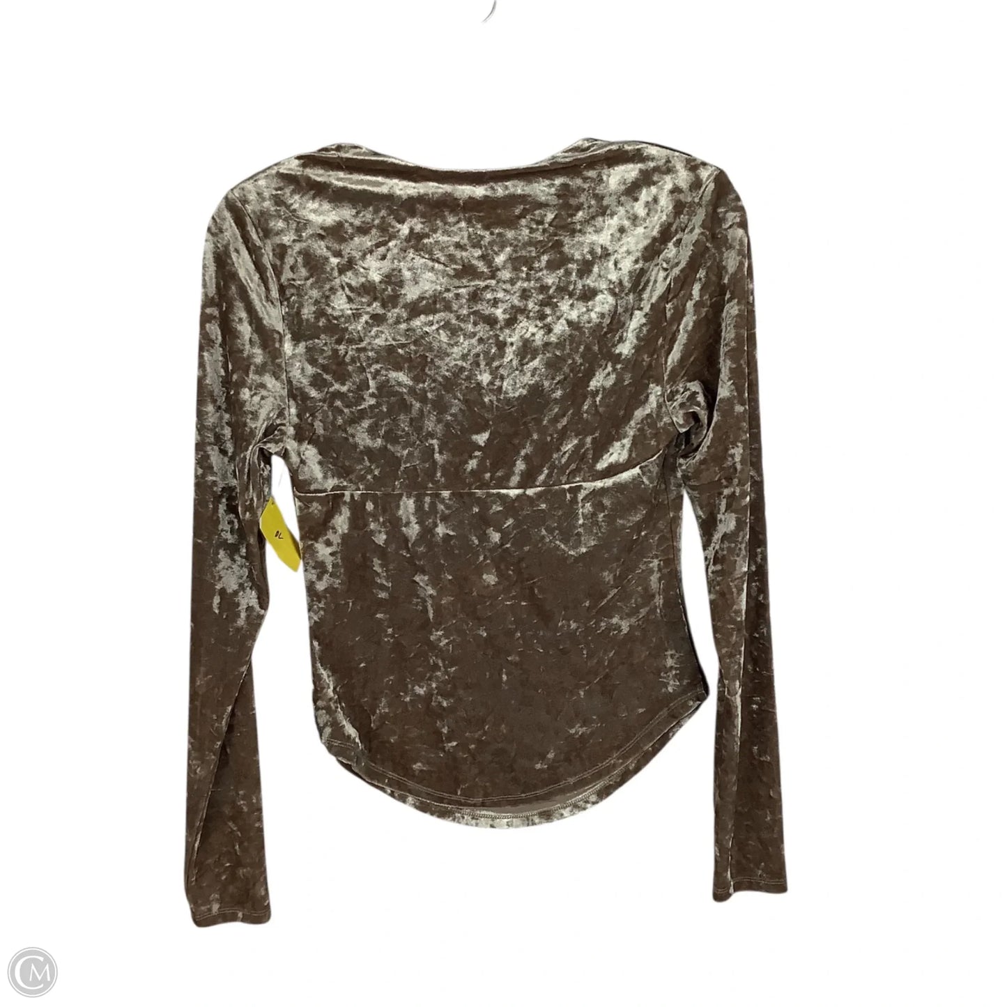 Top Long Sleeve By Free People In Brown, Size: Xs