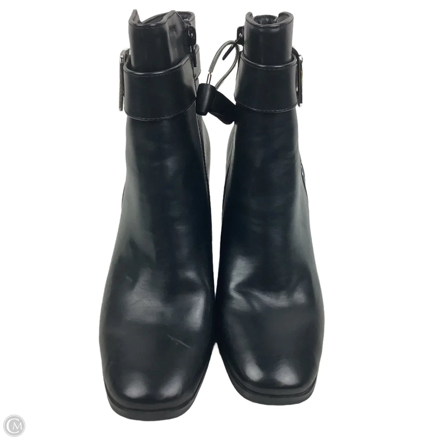 Boots Ankle Heels By Limited In Black, Size: 8.5