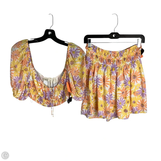 Skirt Set 2pc By Cmb In Floral Print, Size: S