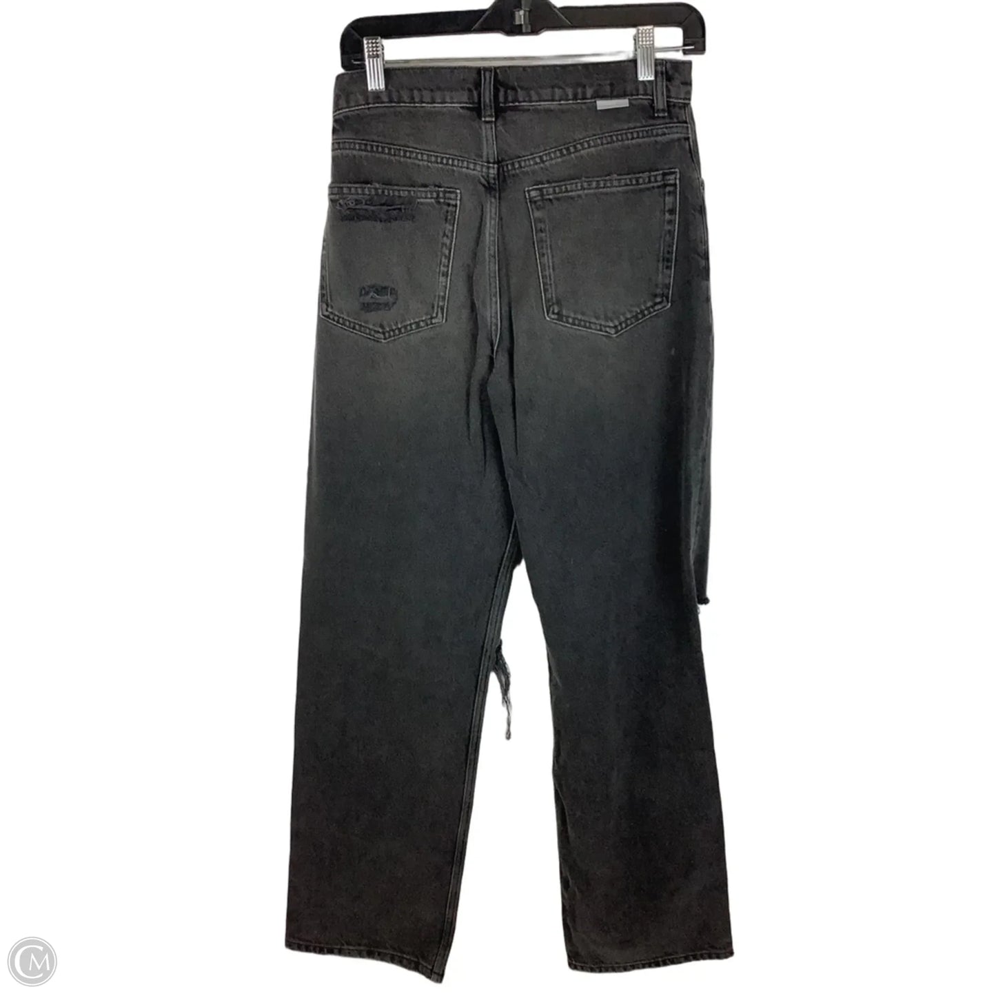 Jeans Straight By Clothes Mentor In Black Denim, Size: 4