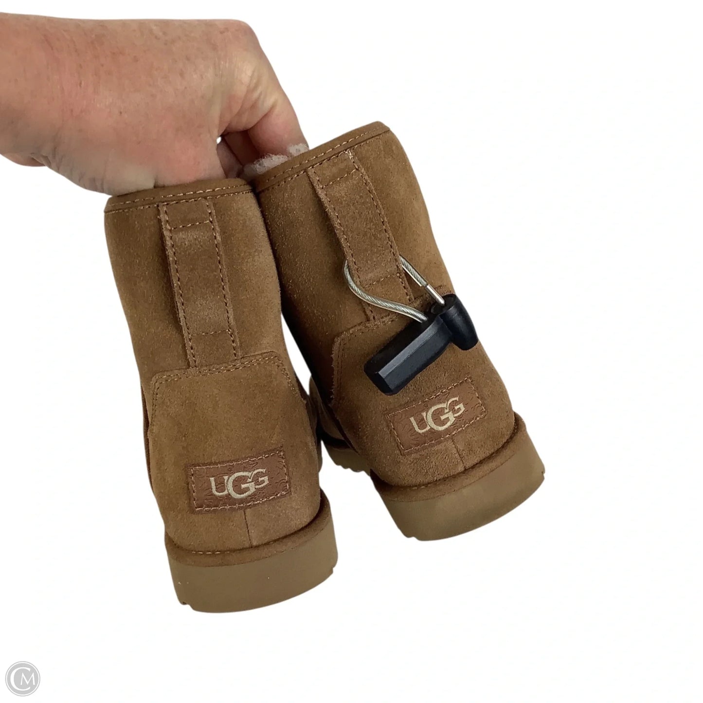 Boots Designer By Ugg In Brown, Size: 6.5