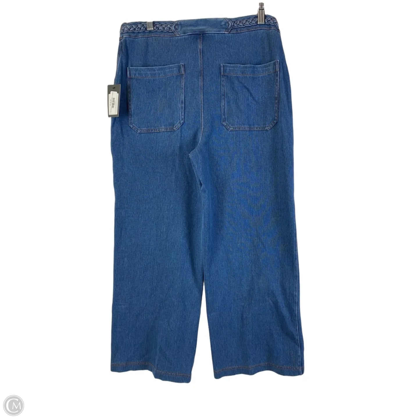 Jeans Wide Leg By Lysse In Blue Denim, Size: L