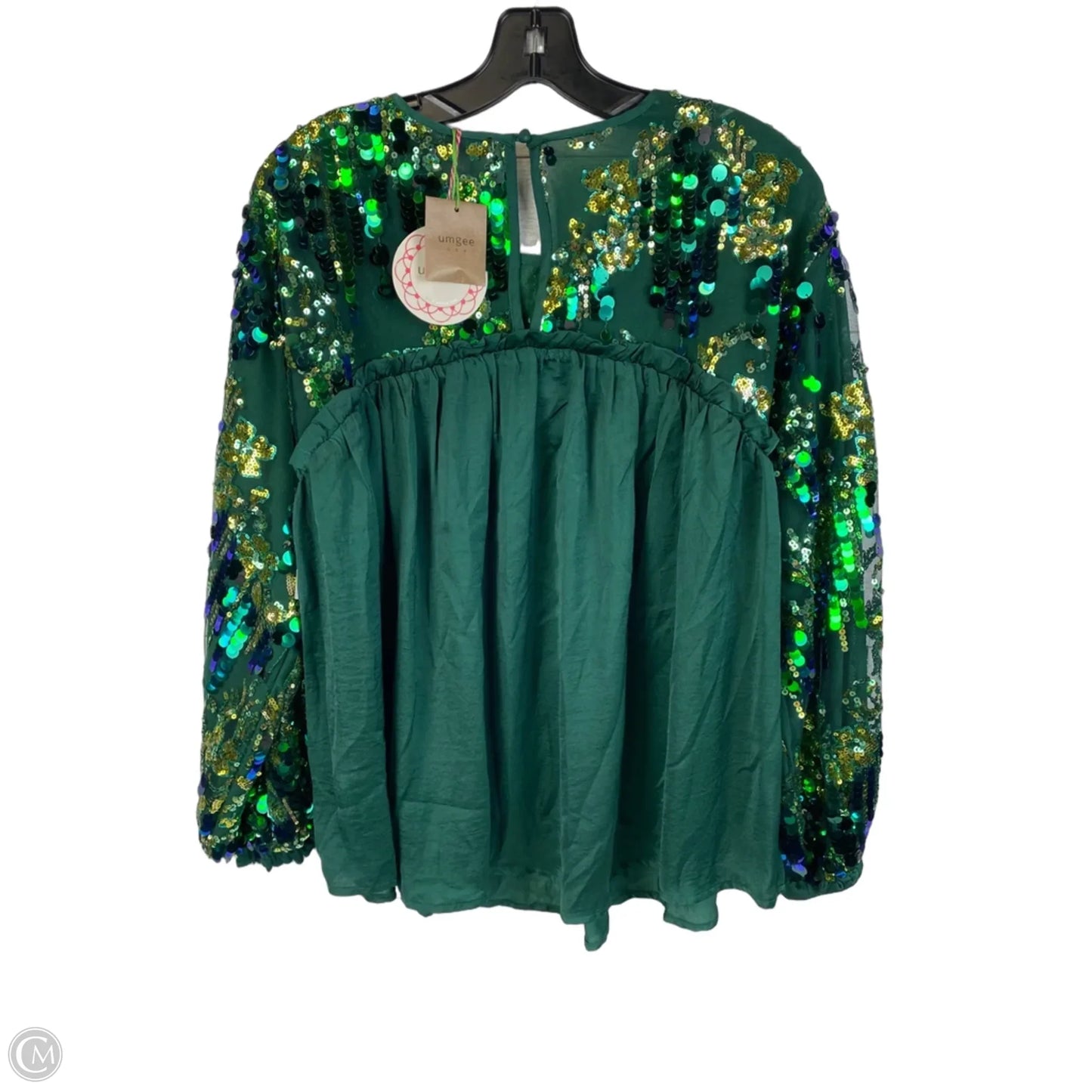 Top Long Sleeve By Umgee In Green, Size: M