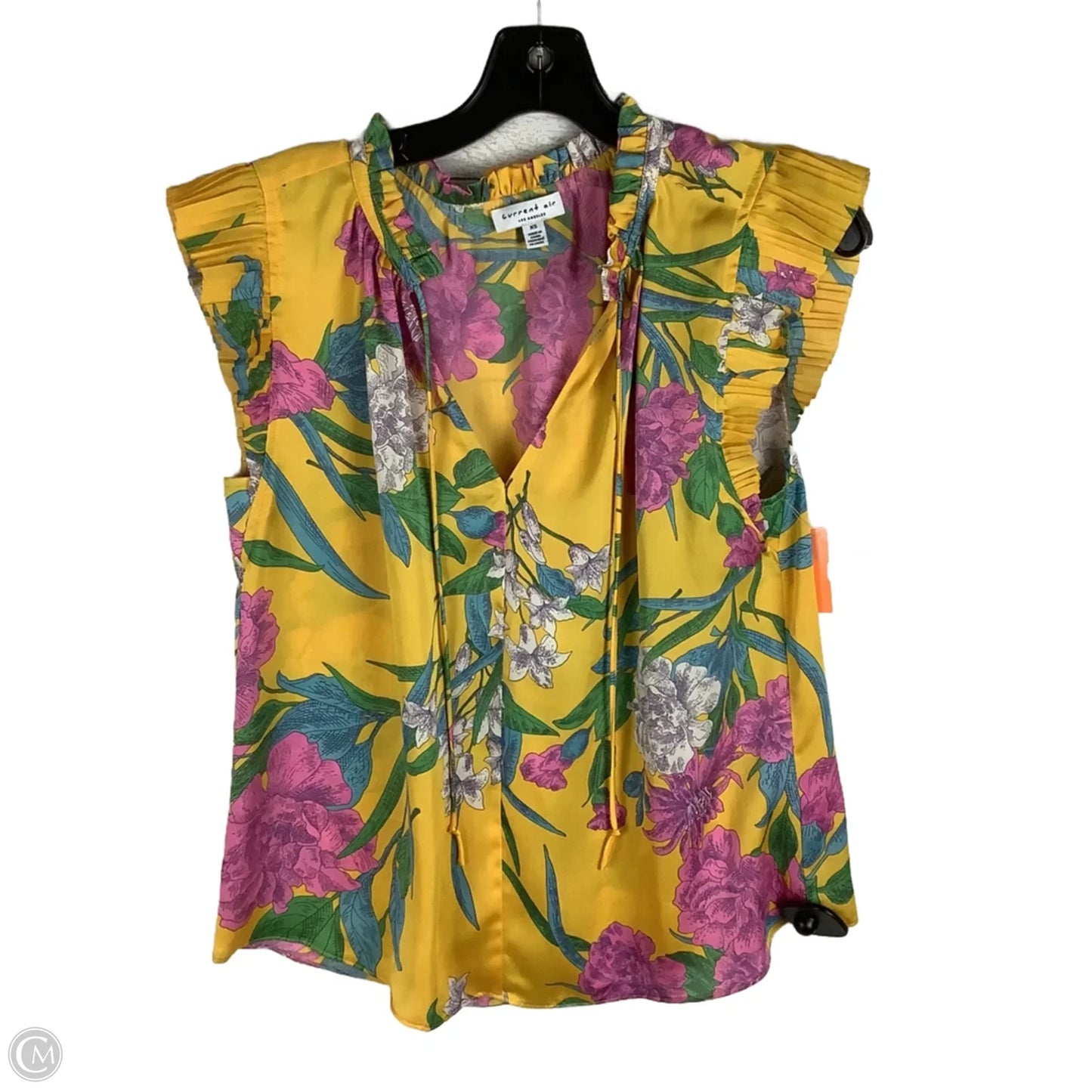 Top Short Sleeve By Current Air In Floral Print, Size: Xs