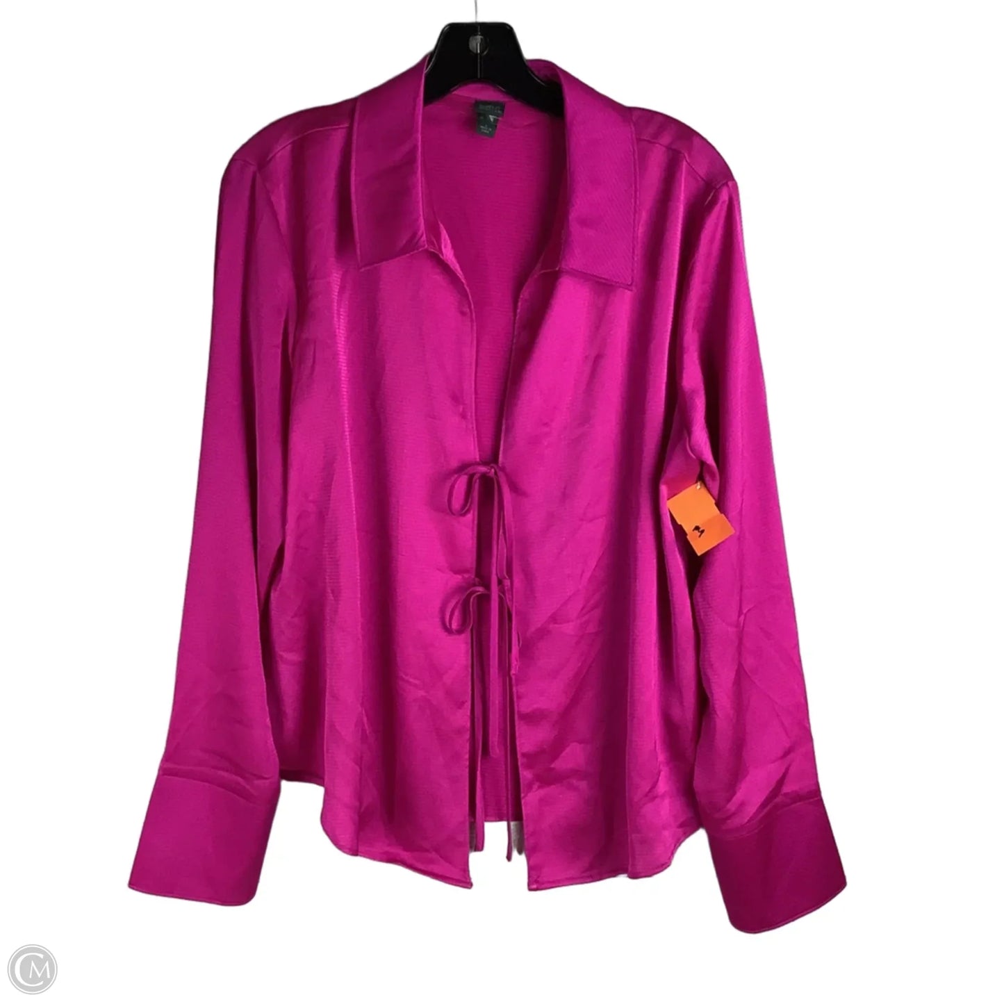 Top Long Sleeve By Wild Fable In Pink, Size: L