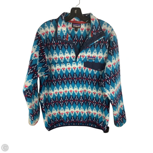 Jacket Fleece By Patagonia In Blue, Size: S