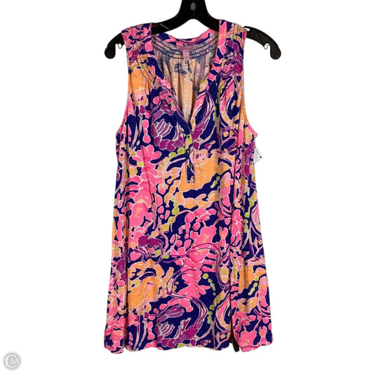 Dress Designer By Lilly Pulitzer In Floral Print, Size: L