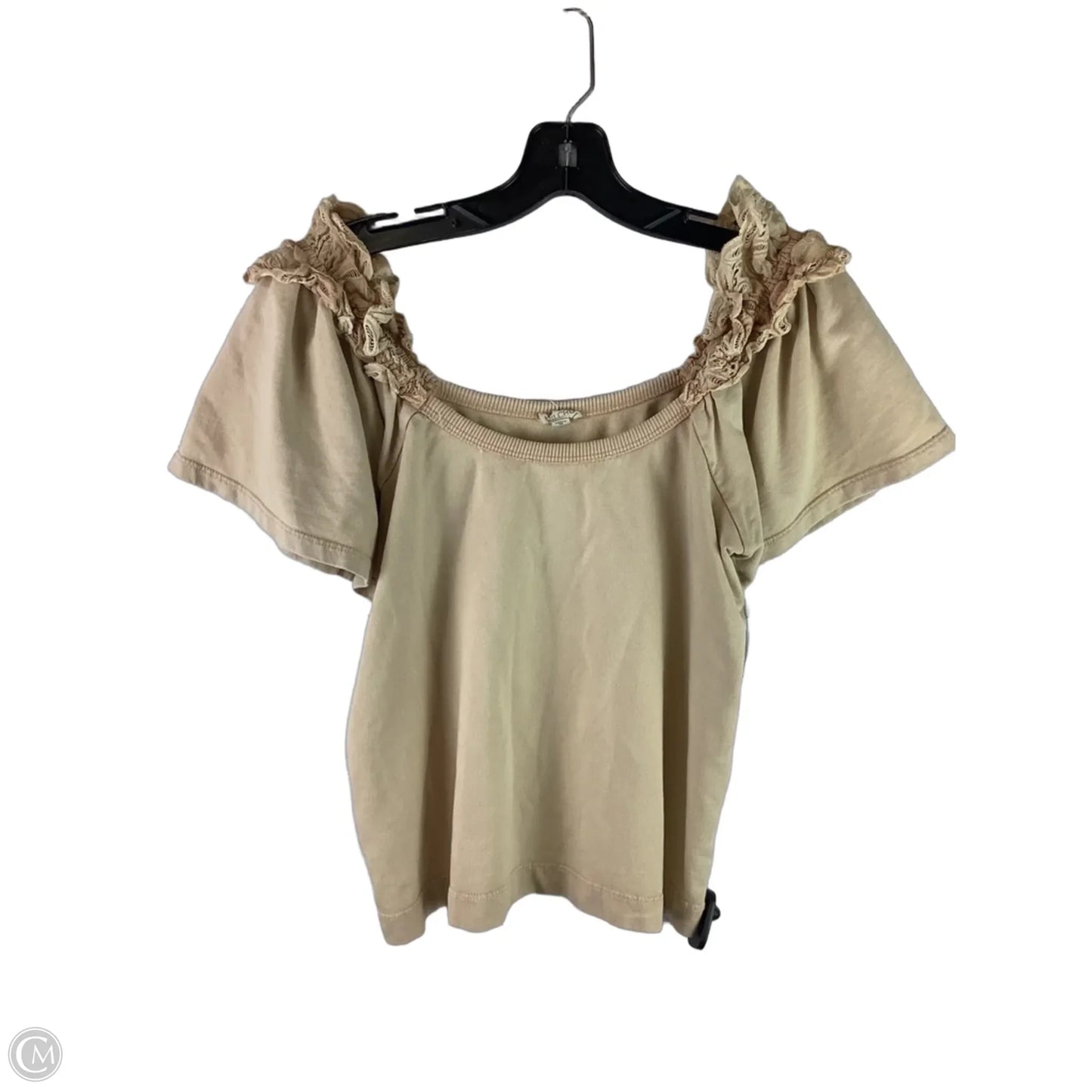Top Short Sleeve By Pilcro In Beige, Size: S