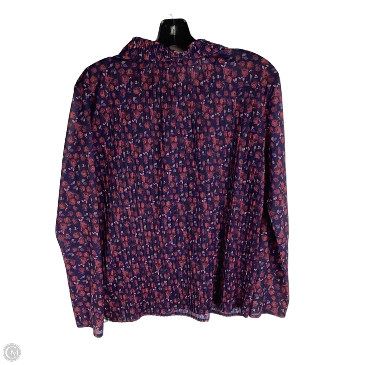 Top Long Sleeve Designer By Sandro In Purple, Size: Estimated S