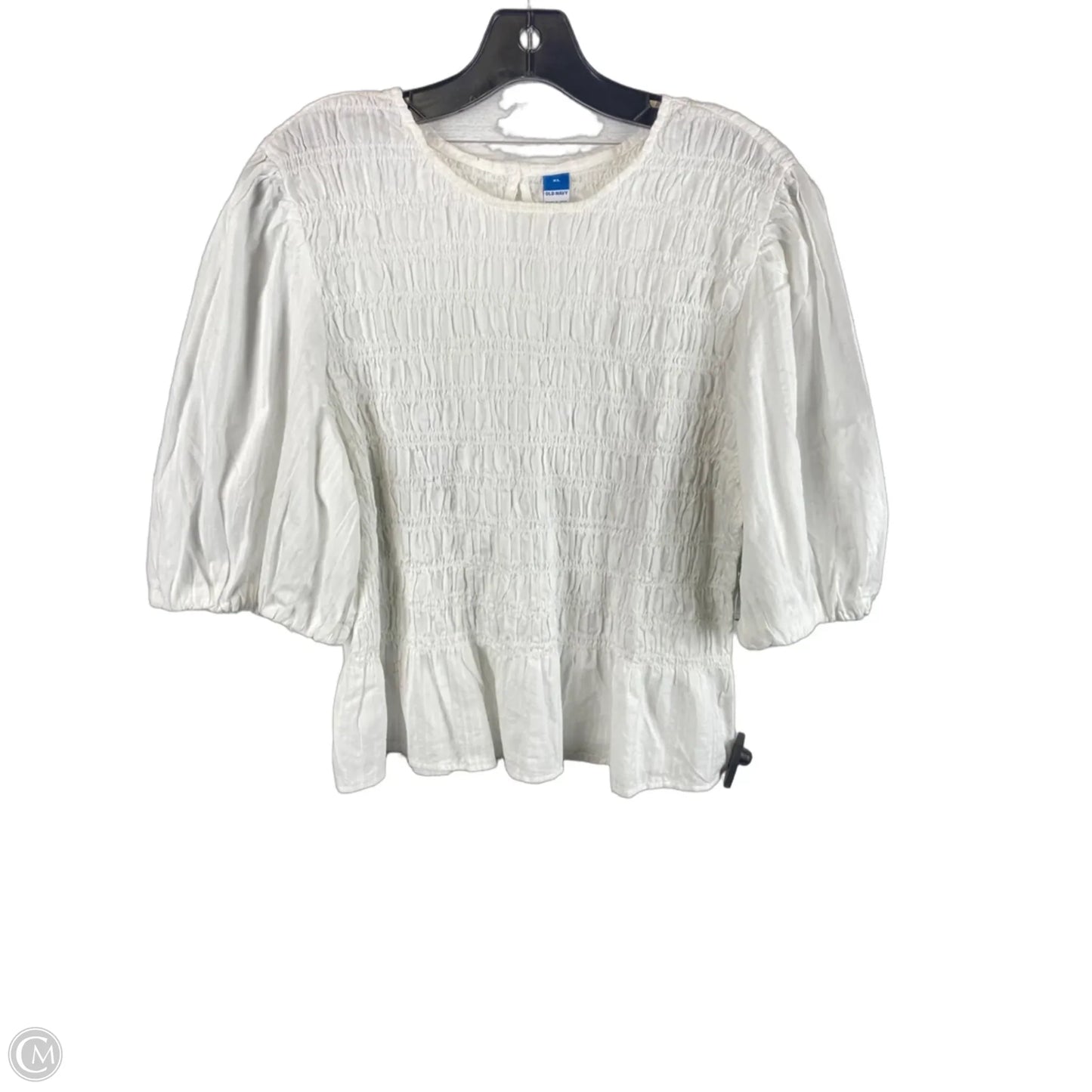 Top Long Sleeve By Old Navy In White, Size: Xl