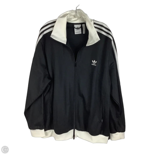 Athletic Jacket By Adidas In Black, Size: 2x