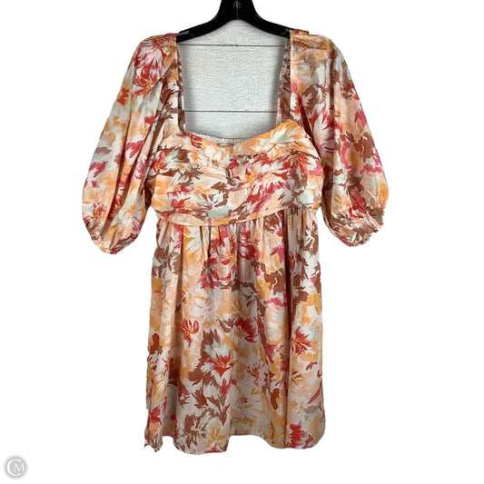 Dress Party Midi By Abercrombie And Fitch In Orange, Size: L