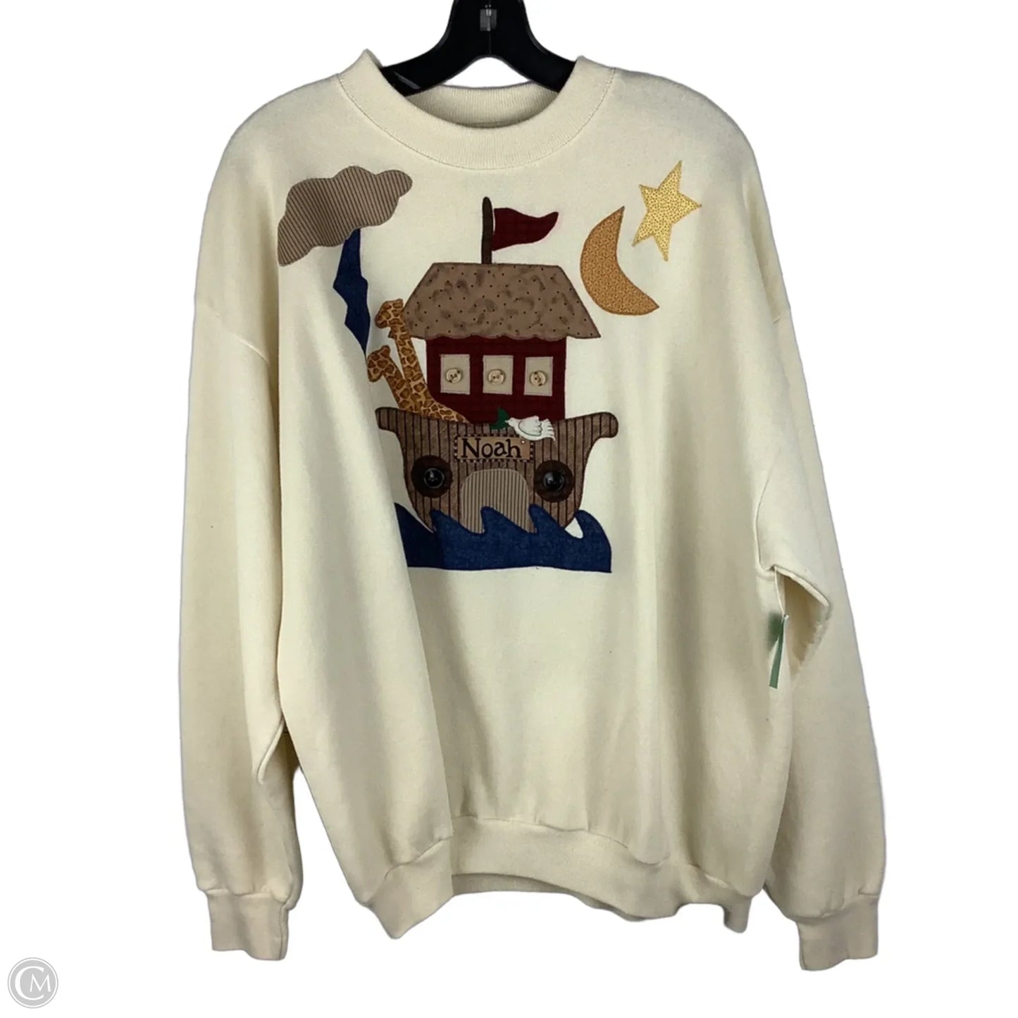 Sweatshirt Crewneck By Lee In Cream, Size: Xl