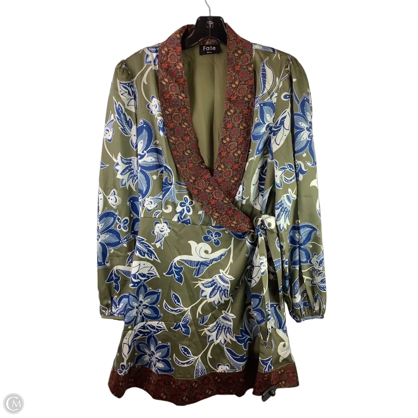 Kimono By Fate In Blue & Green, Size: S