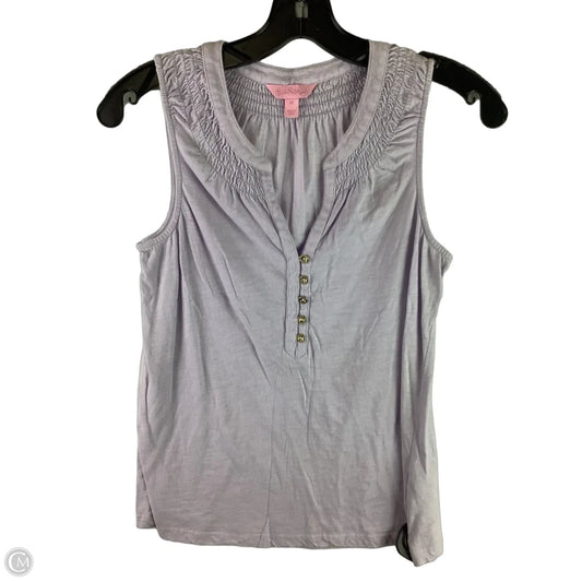 Top Sleeveless Designer By Lilly Pulitzer In Purple, Size: Xs