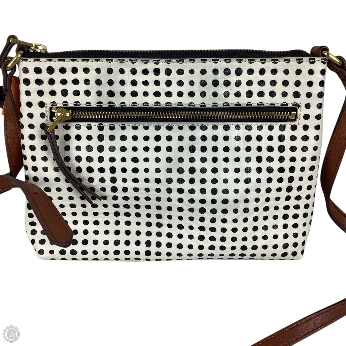 Crossbody Leather By Fossil, Size: Small