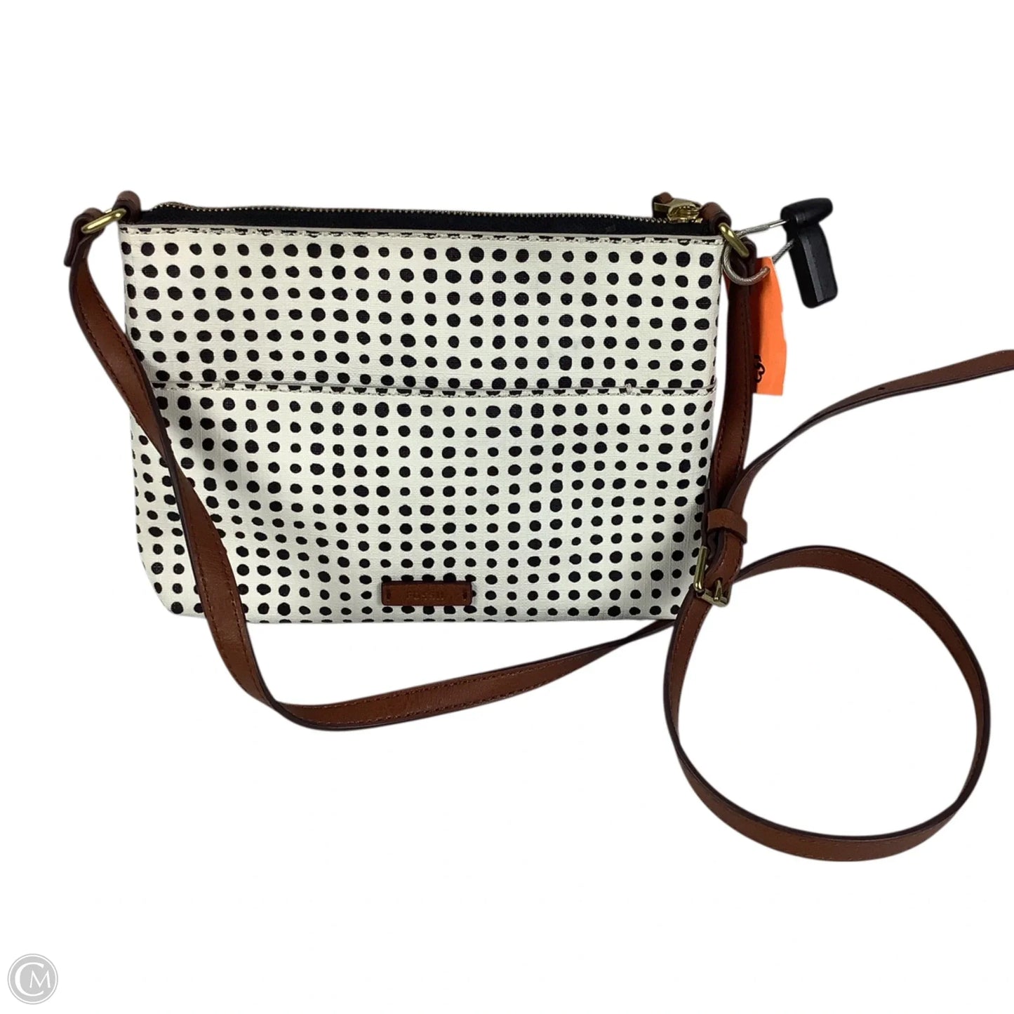 Crossbody Leather By Fossil, Size: Small