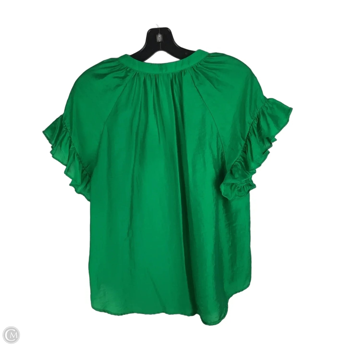 Top Short Sleeve By Current Air In Green, Size: L