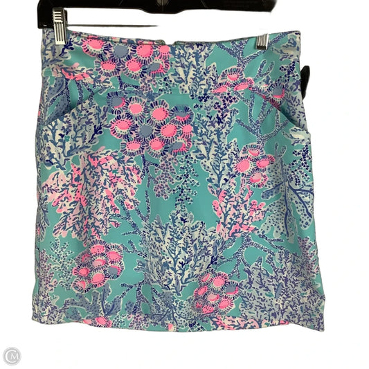 Skort Designer By Lilly Pulitzer In Blue & Pink, Size: 2