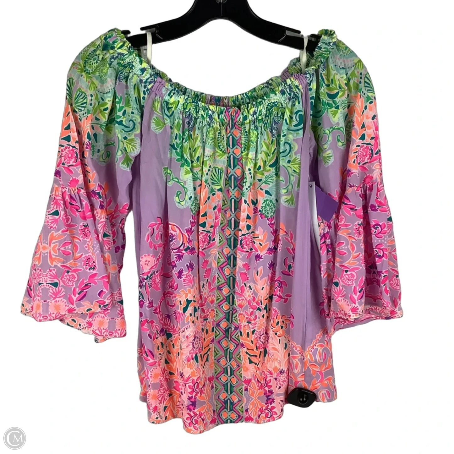 Top Long Sleeve Designer By Lilly Pulitzer In Pink, Size: Xs