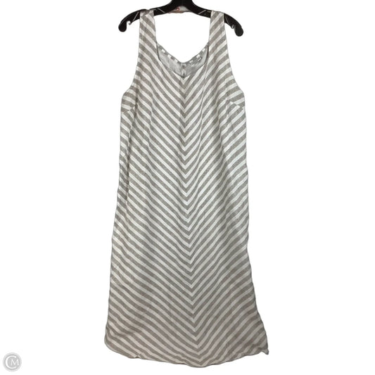 Dress Casual Maxi By J. Jill In Brown, Size: Xl 100% Linen