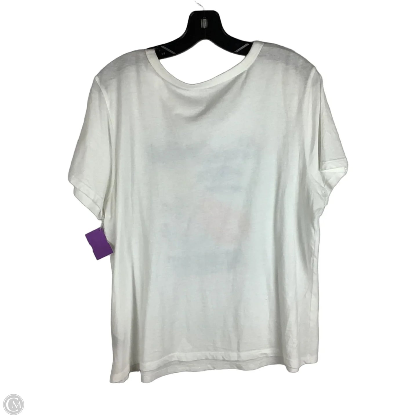 Top Short Sleeve Basic By Old Navy In White, Size: L