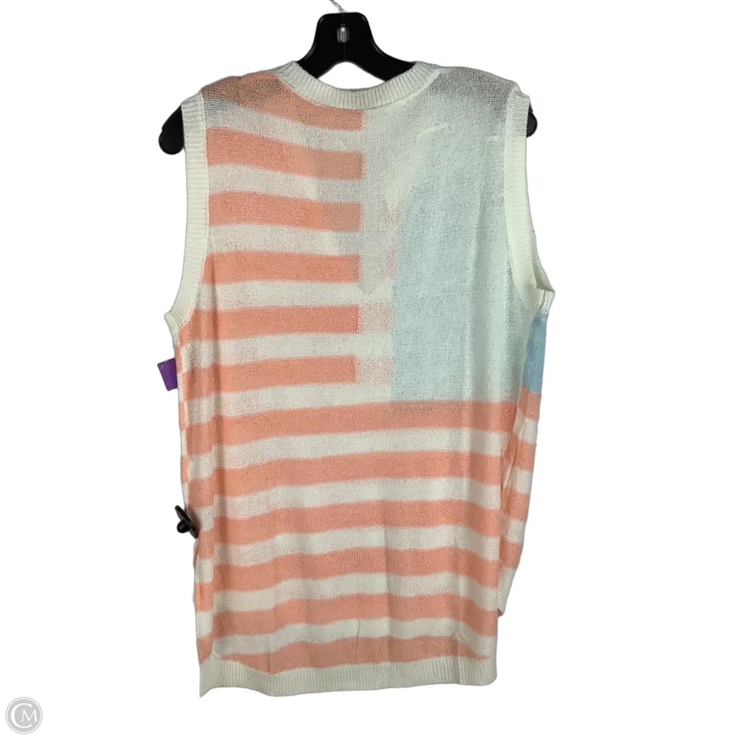 Top Sleeveless By Clothes Mentor In Blue & Red, Size: L