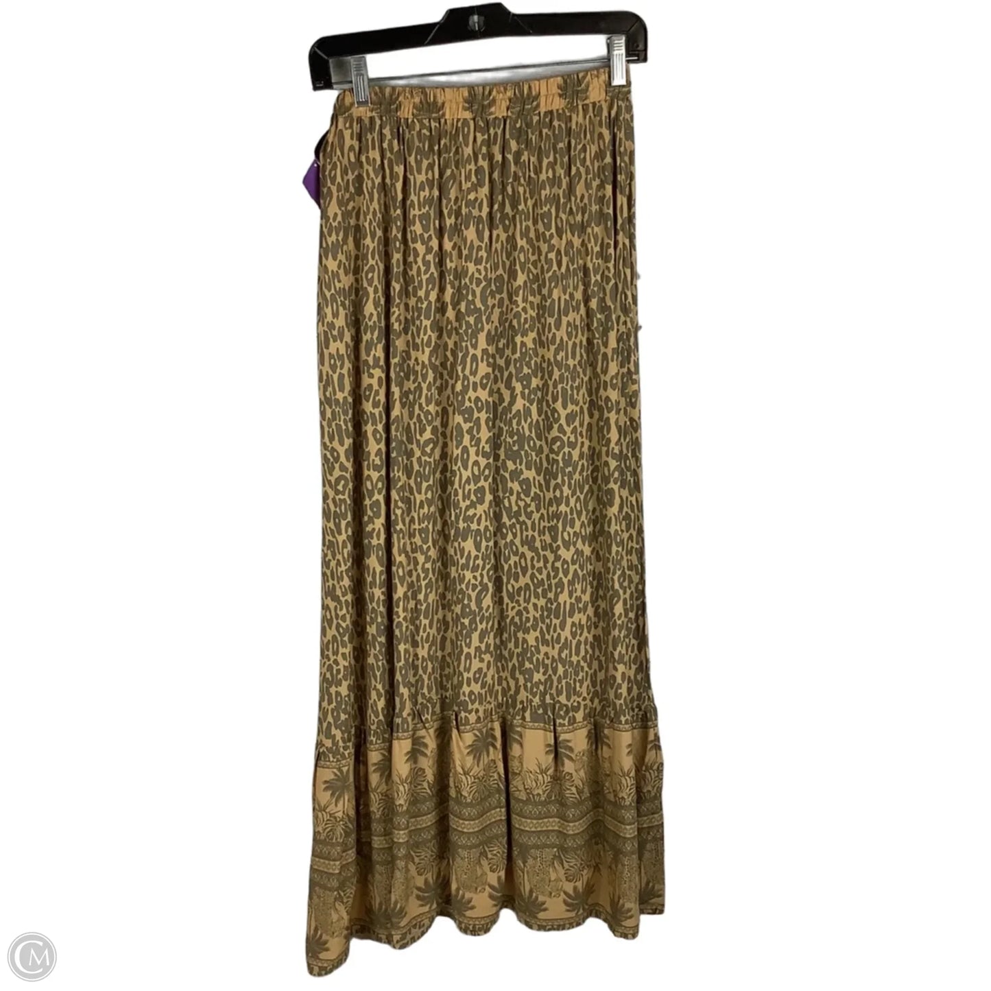 Skirt Maxi By Clothes Mentor In Animal Print, Size: L