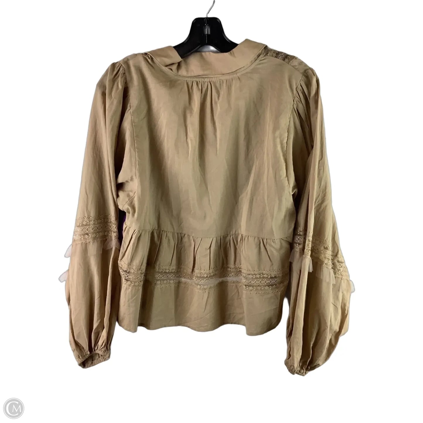 Top Long Sleeve By Hudson In Brown, Size: S