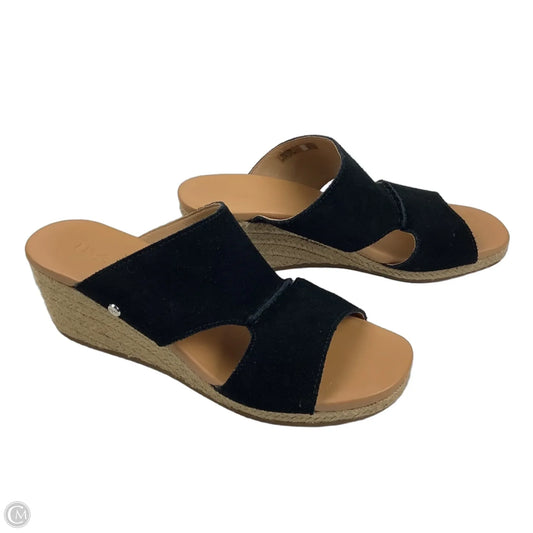 Sandals Designer By Ugg In Black, Size: 9