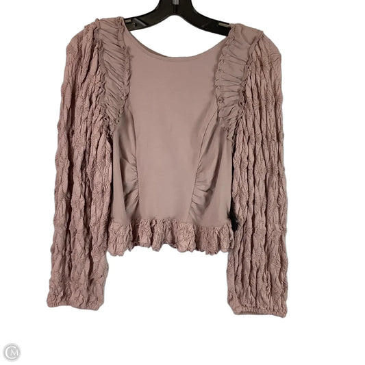 Top Long Sleeve By Free People In Purple, Size: M