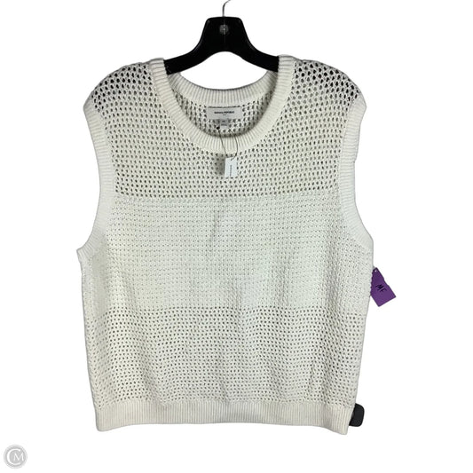 Top Sleeveless By Banana Republic In White, Size: Xl