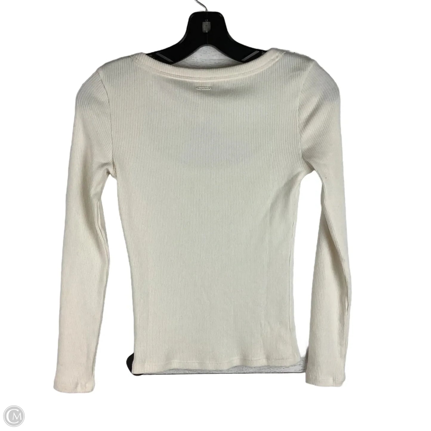 Top Long Sleeve By Pink In White, Size: Xs