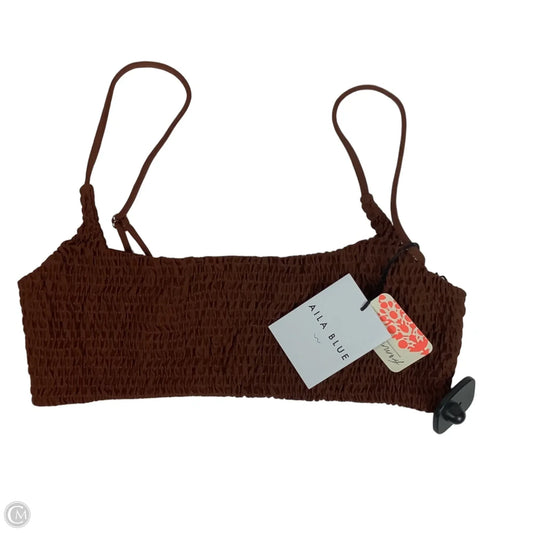 Swimsuit Top By Free People In Brown, Size: L