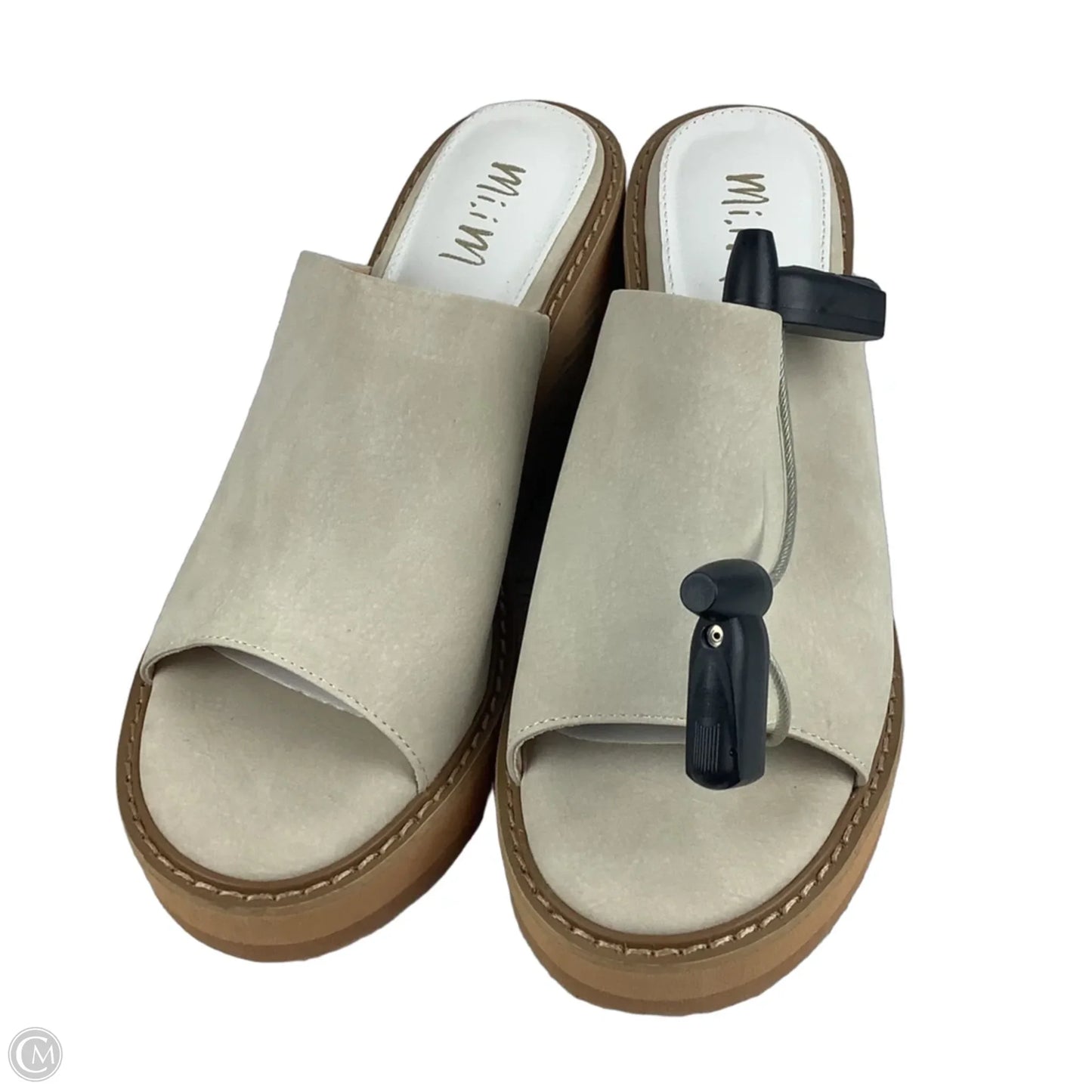 Shoes Heels Wedge By Cmc In Beige, Size: 8