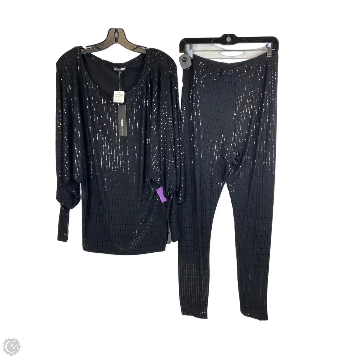Pants Set 2pc By Fashion Nova In Black, Size: L
