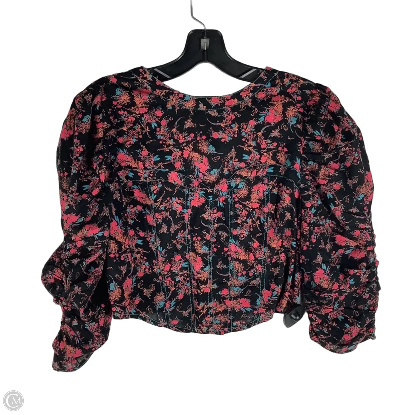 Top 3/4 Sleeve By Free People In Black, Size: M